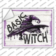 Basic Witch Purple Novelty Rectangle Sticker Decal Small