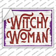 Witchy Woman Novelty Rectangle Sticker Decal Small