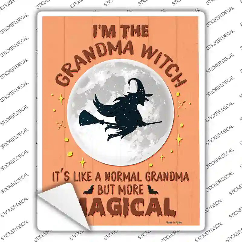 Im the Grandma Witch Novelty Rectangle Sticker Decal