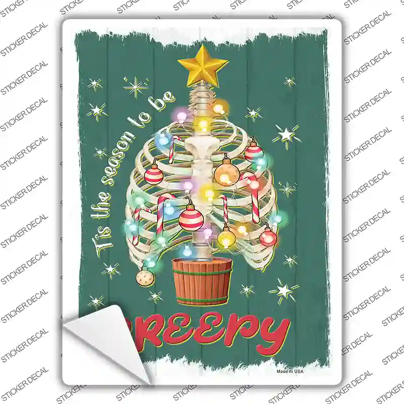 Tis the Season to be Creepy Novelty Rectangle Sticker Decal