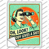 Oh Look Novelty Rectangle Sticker Decal P-4473s