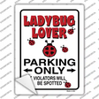 Ladybug Lover Novelty Rectangle Sticker Decal Small