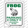 Frog Only Novelty Rectangle Sticker Decal Small