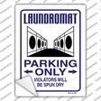 Laundromat Parking Spun Dry Novelty Rectangular Sticker Decal