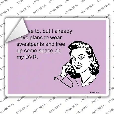 Id Love To Novelty Rectangle Sticker Decal