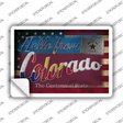 Hello From Colorado Novelty Postcard Sticker Decals Small