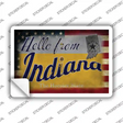 Hello From Indiana Novelty Postcard Sticker Decals Small