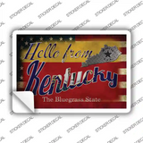 Hello From Kentucky Novelty Postcard Sticker Decals Small