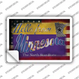 Hello From Minnesota Novelty Postcard Sticker Decals Small