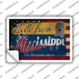 Hello From Mississippi Novelty Postcard Sticker Decals Small