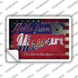 Hello From Missouri Novelty Postcard Sticker Decals Small