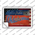 Hello From Oklahoma Novelty Postcard Sticker Decals Small