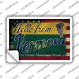 Hello From Vermont Novelty Postcard Sticker Decals Small