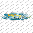 Beach Novelty Surfboard Sticker Decal Small