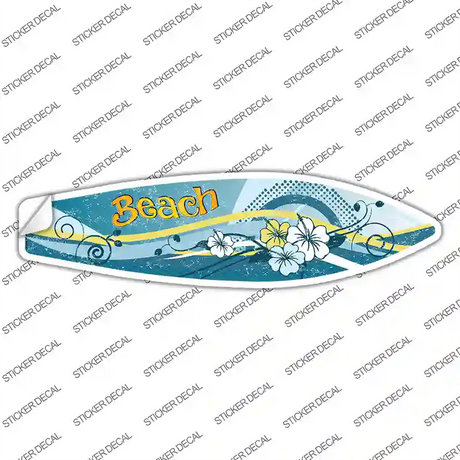 Beach Novelty Surfboard Sticker Decal Small