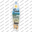 Beach Sea Life Novelty Surfboard Sticker Decal Small