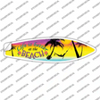 Life Is Better Palm Tree Novelty Surfboard Sticker Decal Small