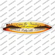 Enjoy The Sunshine Novelty Surfboard Sticker Decal Small