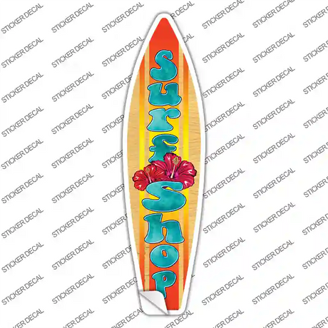 Surf Shop Novelty Surfboard Sticker Decal Small