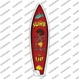 Surf Is Up Novelty Surfboard Sticker Decal Small