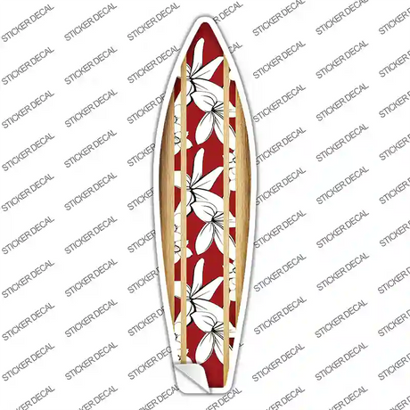 Tropical Novelty Surfboard Sticker Decal Small