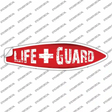 Life Guard Novelty Surfboard Sticker Decal Small