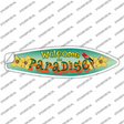 Welcome To Paradise Novelty Surfboard Sticker Decal Small