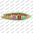 Flip Flop Family Novelty Surfboard Sticker Decal Small