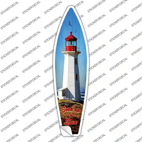 Soak The Sun Novelty Surfboard Sticker Decal Small