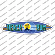 Beach Bum Novelty Novelty Surfboard Sticker Decal Small