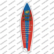 Beach Rules Novelty Surfboard Sticker Decal Small