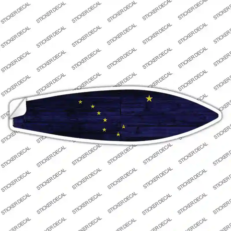 Alaska State Flag Novelty Surfboard Sticker Decal Small