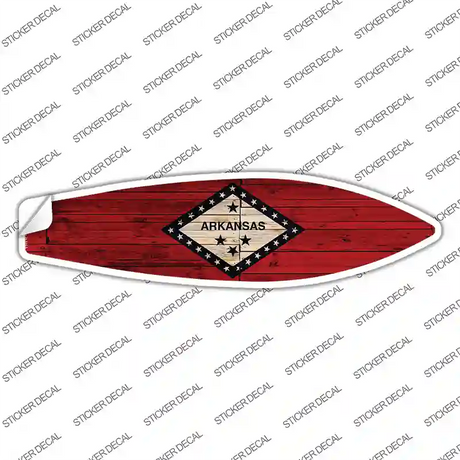 Arkansas State Flag Novelty Surfboard Sticker Decal Small