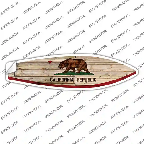 California State Flag Novelty Surfboard Sticker Decal Small