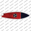 Tennessee State Flag Novelty Surfboard Sticker Decal Small