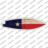 Texas State Flag Novelty Surfboard Sticker Decal Small