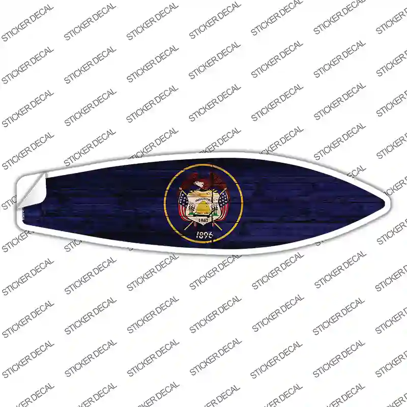 Utah State Flag Novelty Surfboard Sticker Decal