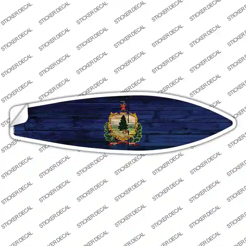 Vermont State Flag Novelty Surfboard Sticker Decal Small