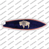 Wyoming State Flag Novelty Surfboard Sticker Decal Small