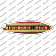 Living on Island Time Novelty Surfboard Sticker Decal Small