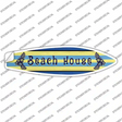 Beach House Novelty Surfboard Sticker Decal Small