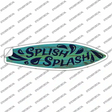 Green Splish Splash Novelty Surfboard Sticker Decal Small