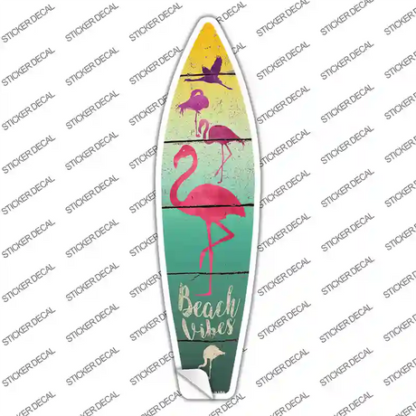 Beach Vibes Novelty Surfboard Sticker Decal Small