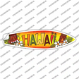 Hawaii With Tikis Novelty Surfboard Sticker Decal Small