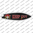 Keep Out Novelty Surfboard Sticker Decal Small