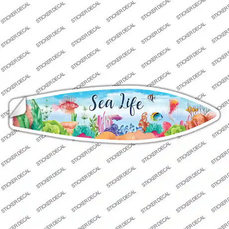 Sea Life Novelty Surfboard Sticker Decal Small