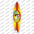 Aloha Hawaiian Islands Novelty Surfboard Sticker Decal Small