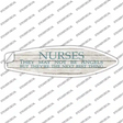 Nurses May Not Be Angels Novelty Surfboard Sticker Decal Small