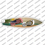 Rhode Island Flag Flip Flop Novelty Surfboard Sticker Decal