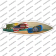 South Dakota Flag Flip Flop Novelty Surfboard Sticker Decal Small